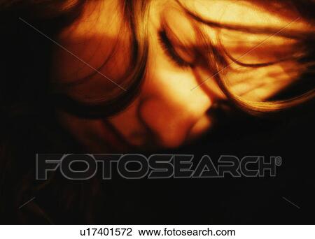 Woman with closed eyes View Large Photo Image Stock Image - Woman with closed eyes. Fotosearch