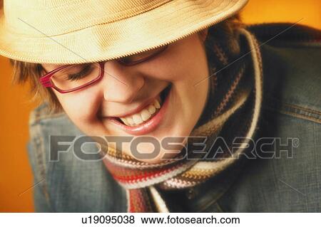 Stock Photo - Woman with hat. Fotosearch