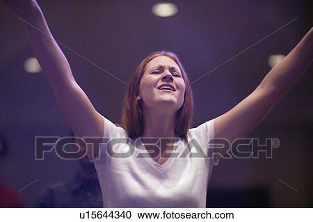 Woman worshipping View Large Photo Image Stock Image - Woman worshipping. Fotosearch