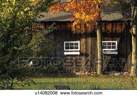 Wooden building surrounded by autumn trees View Large Photo Image Stock Photo - Wooden building surrounded by autumn trees. Fotosearch