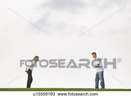 Stock Image - Worlds apart. Fotosearch