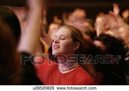 Stock Photo - Worship service. Fotosearch