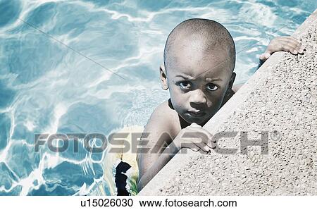 young child in pool View Large Photo Image Stock Image - young child in pool. Fotosearch