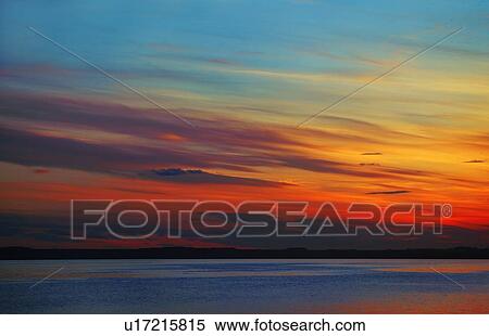 A colourful sunset View Large Photo Image Stock Photography - A colourful sunset. Fotosearch
