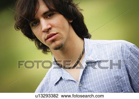 Stock Image - A portrait of a young man. Fotosearch