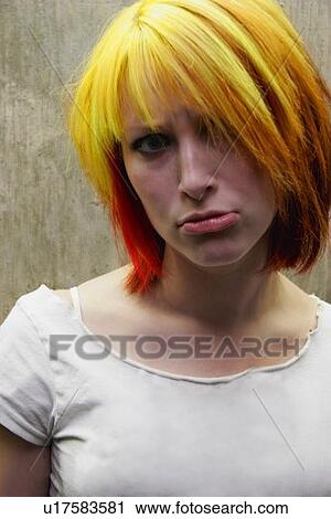 Stock Image - A teenager's expression. Fotosearch