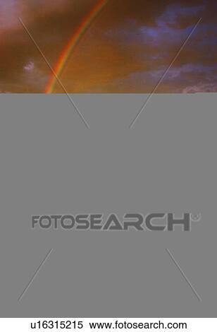 Angel at the crosses, rainbow in background View Large Photo Image Stock Photography - Angel at the crosses, rainbow in background. Fotosearch