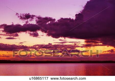 Stock Photo - Beautiful sunset/rise. Fotosearch