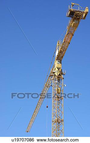 Stock Photograph - Construction crane. Fotosearch