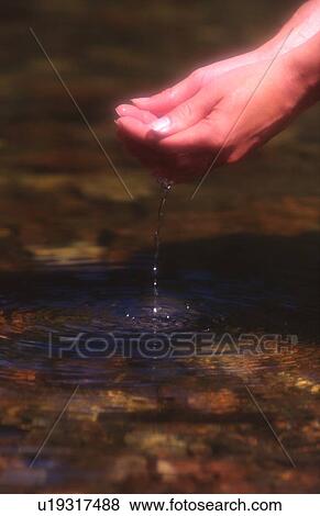 Stock Photo - Cupping water. Fotosearch