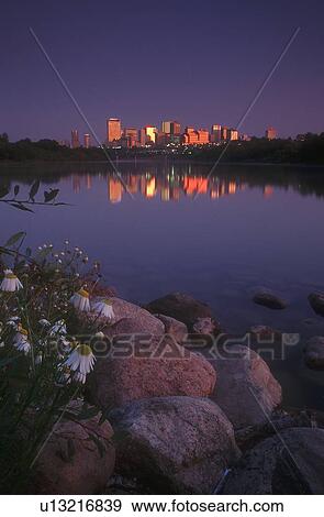 Edmonton Skyline at Dawn, Alberta, Canada View Large Photo Image Stock Photo - Edmonton Skyline at Dawn, Alberta, Canada. Fotosearch