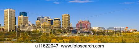 Edmonton Skyline View Large Photo Image Stock Photo - Edmonton Skyline. Fotosearch