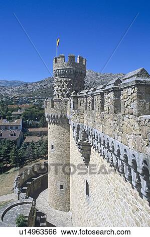 El Castillo de Manzanares el Real The Royal Castle of Manzanares - Restored in 15th Century Spain View Large Photo Image Stock Photograph - El Castillo de Manzanares el Real The Royal Castle of Manzanares - Restored in 15th Century Spain. Fotosearch