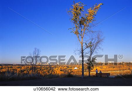 Stock Image - Fall city skyline. Fotosearch