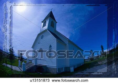 Funky traditional church in Stony Plain Alberta View Large Photo Image Stock Image - Funky traditional church in Stony Plain Alberta. Fotosearch