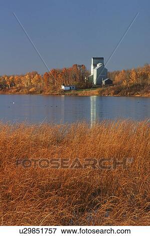 Grain Elevator, Ferintosh, Alberta, Canada View Large Photo Image Stock Photo - Grain Elevator, Ferintosh, Alberta, Canada. Fotosearch