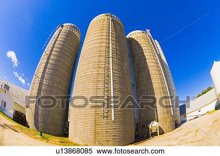 Stock Photography - Grain silos. Fotosearch