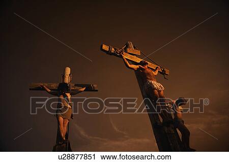 Jesus on cross with two others View Large Photo Image Stock Image - Jesus on cross with two others. Fotosearch