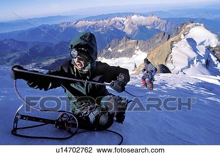 Stock Image - Mountain climbing. Fotosearch