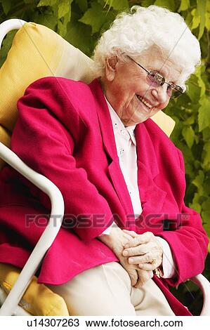 Stock Image - Portrait of a senior. Fotosearch