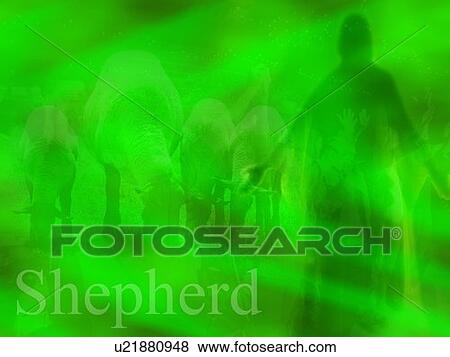 Silhouette behind green design View Large Photo Image Stock Photo - Silhouette behind green design. Fotosearch