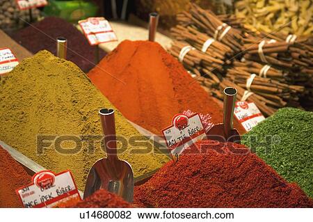 Spices for sale View Large Photo Image Stock Image - Spices for sale. Fotosearch