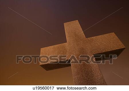 Stock Photo - Stone cross. Fotosearch