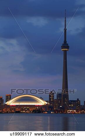 Toronto skyline at twilight View Large Photo Image Stock Photo - Toronto skyline at twilight. Fotosearch