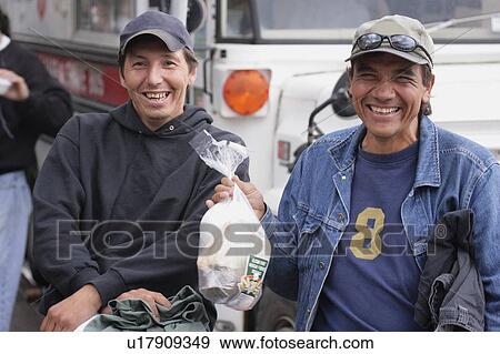 Stock Photo - Two friends stopping for lunch. Fotosearch