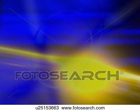 Stock Image - Yellow and purple computer generated design. Fotosearch
