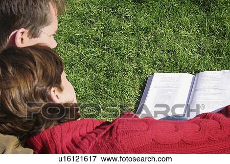 Stock Photo - A couple reading together. Fotosearch