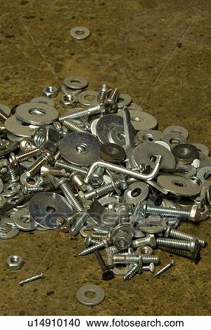 A heap of nuts & bolts View Large Photo Image Stock Image - A heap of nuts & bolts. Fotosearch