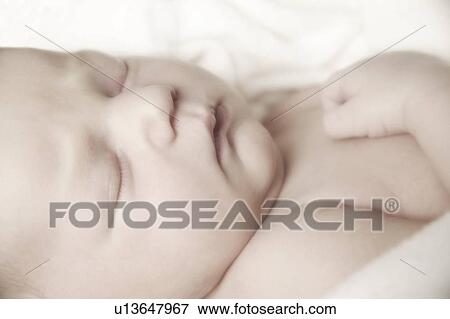 Stock Photo - Baby sleeping. Fotosearch