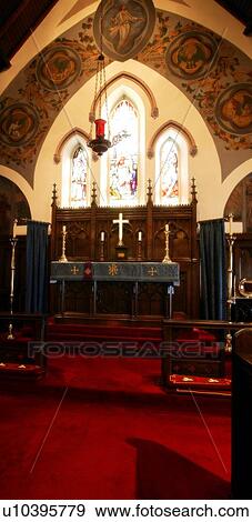 Interior of the front of a church View Large Photo Image Stock Photo - Interior of the front of a church. Fotosearch