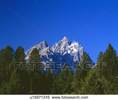 Mountain peak, Grand Teton National Park View Large Photo Image Stock Photograph - Mountain peak, Grand Teton National Park. Fotosearch
