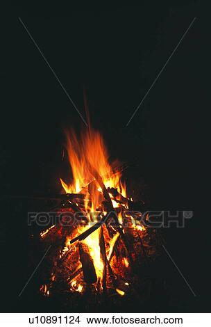 Nighttime bonfire View Large Photo Image Picture - Nighttime bonfire. Fotosearch