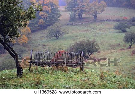 Old Hay Rake View Large Photo Image Stock Photo - Old Hay Rake. Fotosearch