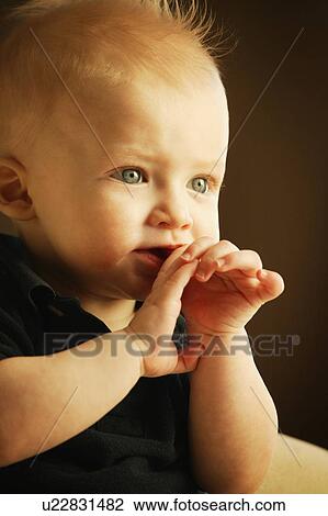 Portrait of a baby View Large Photo Image Stock Image - Portrait of a baby. Fotosearch