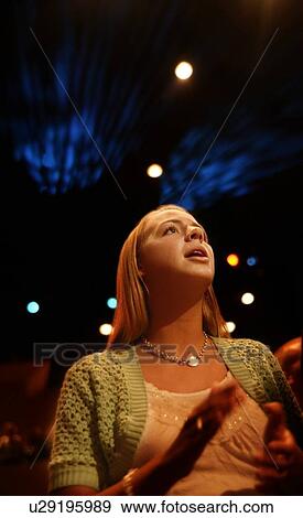 Stock Photo - Woman singing. Fotosearch