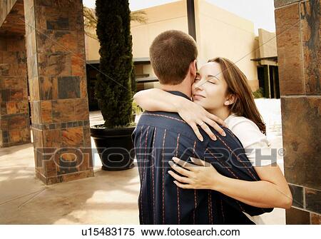 A couple embracing View Large Photo Image Stock Photography - A couple embracing. Fotosearch