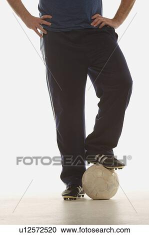 Stock Image - A soccer player. Fotosearch