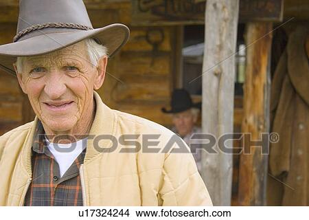Picture - An old cowboy. Fotosearch