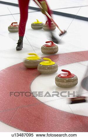 Stock Photography - Athlete Curling. Fotosearch