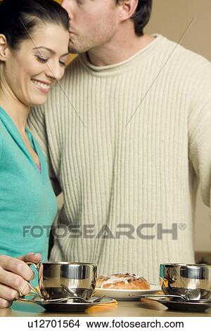 Couple with coffee View Large Photo Image Picture - Couple with coffee. Fotosearch