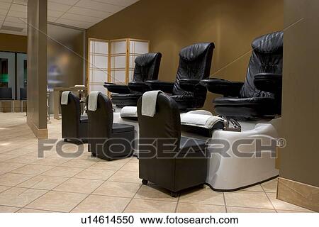 Foot massage chairs View Large Photo Image Stock Image - Foot massage chairs. Fotosearch