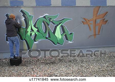 Graffiti artist View Large Photo Image Stock Photography - Graffiti artist. Fotosearch