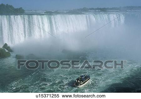 Niagara Falls and the Maid of the Mist, Ontario, Canada View Large Photo Image Stock Photography - Niagara Falls and the Maid of the Mist, Ontario, Canada. Fotosearch
