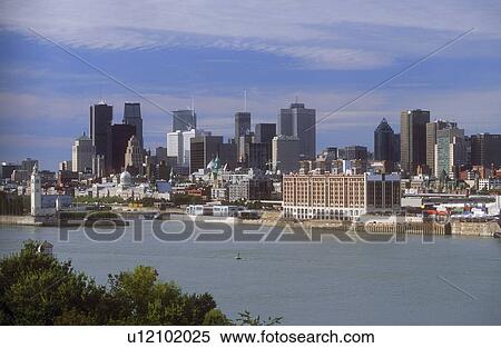 Stock Photography - Overview of Montreal, Quebec Canada. Fotosearch