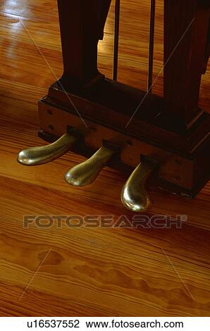 Stock Image - Piano pedals. Fotosearch