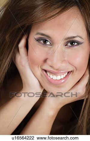 Stock Image - Portrait of a woman. Fotosearch